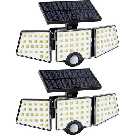 IP65 1200LM Outdoor Solar Security Lamp Outdoor Projector with PIR Motion Detector Heads Solar Outdoor Wall Lighting for Porch Garden (1/5)