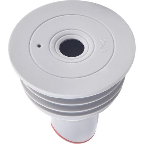 Joint d'étanchéité en silicone à 7 couches, anti-odeur et anti-débordement avec rebond automatique à 90° pour évier de cuisine, salle de bain, machine à laver, gris (70-75 mm) (1/5)