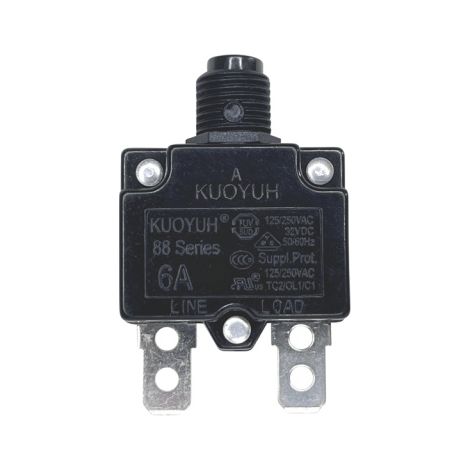 Thermoschalter Leistungsschalter 88 Series 6A Reset Schalter Überlastschutz für Kompressoren, Dickenhobel uvm... (1/2)