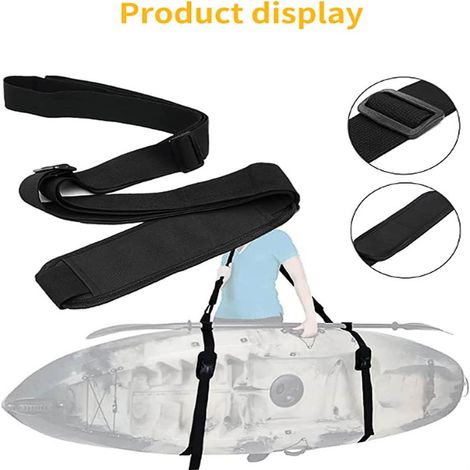 Tracolla multifunzionale in nylon a 3 pezzi per kayak, tavole da surf, canoe e paddleboard. (1/5)