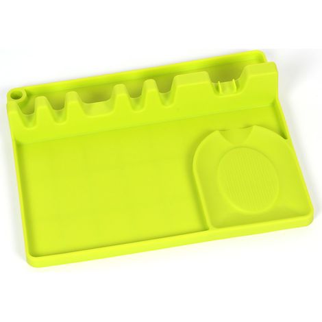 Repose-Cuillère - Silicone Sans BPA - Résistant Chaleur Jusqu'à 230 °C - Anti-Gouttes - Compatible Lave-Vaisselle - 1 Pièce (1/5)