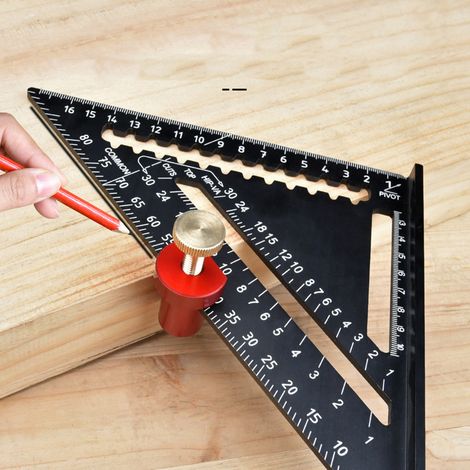Φ20 mm Zapfen, Winkel, Lineal, Hilfsklemme, Tischklemme, Treppenlehre, Tischanschlag für Holzbearbeitung, roter Tischanschlag (1/5)