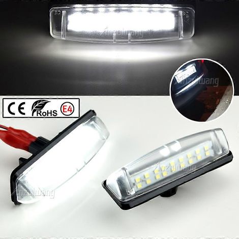 Lot de 2 ampoules plates universelles 12V avec numéro d'immatriculation pour Toyota Camry 40 V40 XV40 Aurion XV40 Prius Echo Belta (1/5)
