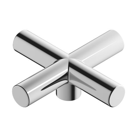 Poignée de porte de rechange 092089011 70 x 70 x 22,5 mm chromée
