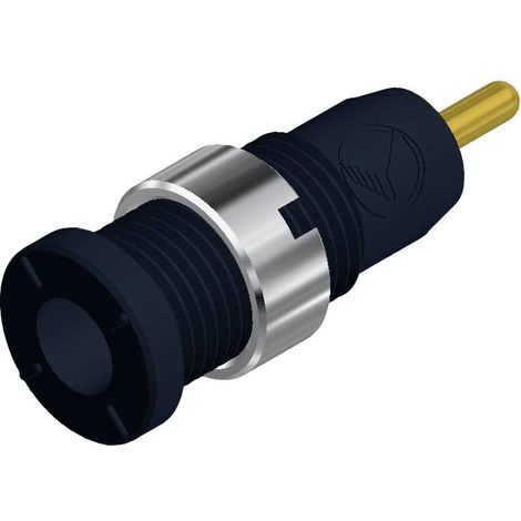 Douille banane Ø de la broche: 2 mm SKS Hirschmann MSEB 2630 S 1,9 Au 975459700 noir 1 pc(s) D25470 (1/3)