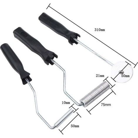 Trywise 3-teiliges Blasenentferner-Set mit Rolle, Blasenpaddel, Aluminiumlegierung, Fiberglas-Set für Formen, Harz und Verbundwerkstoffe (1/5)