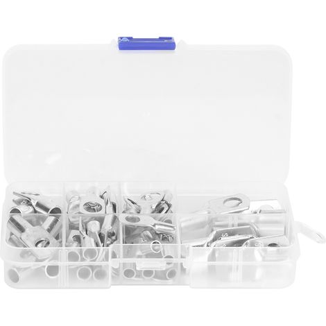 Kit 60 pièces Connecteurs à œil pour Câble de Soudure, Embouts Cuivre à Sortir, Manchons à Sertir pour Bricolage Électrique (1/3)