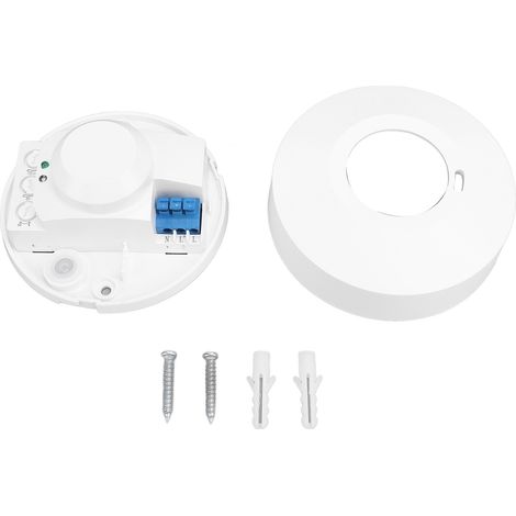 Ortviai Détecteur de mouvement micro-ondes 5,8 GHz pour plafond – 1200 W, 220-240 V, angle de détection 360° (1/5)