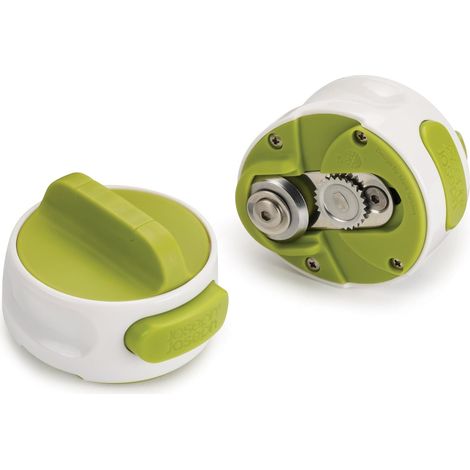 Apriscatole compatto Joseph Can-Do, apriscatole manuale con spina automatica, plastica, bianco/verde, piccoloNome del colore (1/5)