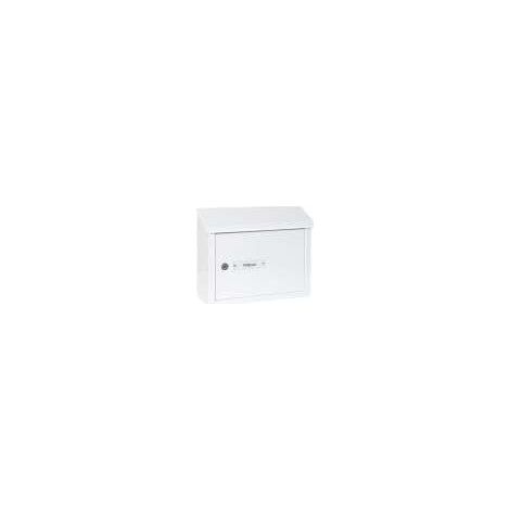 ARREGUI V4061 Buzón Recogecartas Maxi de Aluminio Para Puertas o Verjas en el Interior, Boca Recogecartas de 33x4 cm, Tamaño M (Correo DIN A4 y Revista), Anticorrosivo, Blanco (1/5)