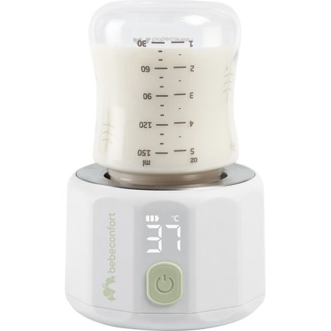 Bebeconfort Scaldabiberon portatile, Scaldabiberon elettrico USB senza fili, Tascabile Compatto e Leggero, Riscaldamento rapido, Display digitale, Batteria a lunga durata, Regolazione temperatura (1/5)