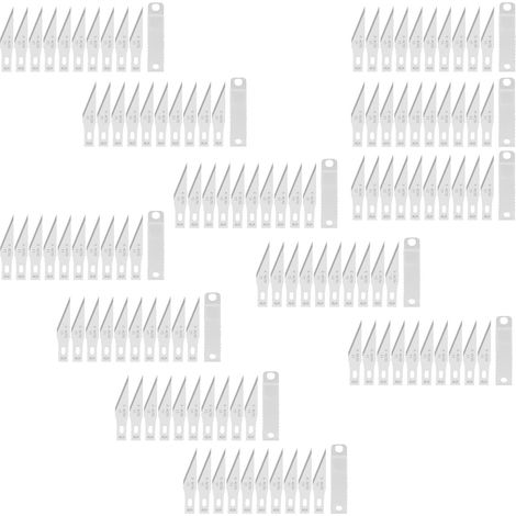 Lame Scalpel 11 Lames de Rechange pour Cutter de Précision Couteau pour Loisirs Créatifs en Acier Carbone (1/5)
