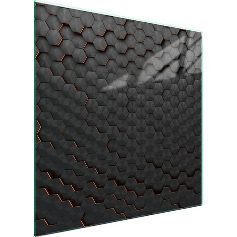 PLACA PROTECTORA DE VIDRIO PARA ESTUFA 50x52 NEGRO (1/5)