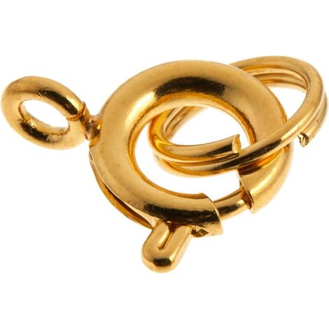 RAYHER - ROSETTA ELASTICO CON ANELLO COLORE ORO 7 MM 4 PZ