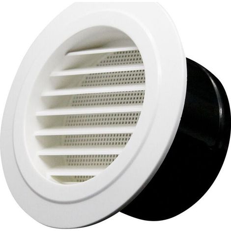 Grille aération VMC, 75mm Bouche de Ventilation avec Grille de Protection - ABS (ø75mm) (1/4)