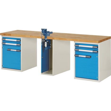 eurokraft pro, Établi, système modulaire Série 7000, 4 tiroirs (1/2)