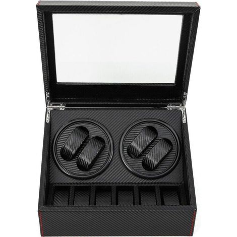 4 + 6 Uhrenbeweger leise Automatische Uhrbeweger Uhrenbeweger Box Geschenk für Weihnachten/Jubiläum/Vater/Geburtstag (1/5)
