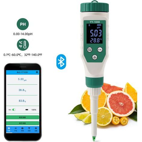PH Mètre 5 en 1, PH EC TDS Salinité Température avec Affichage Simultané Trois Données Innovant, Test pH Piscine IP67 étanche, Testeur Salinité PH pour Eau Potable, Aquariums, hydroponie (1/5)