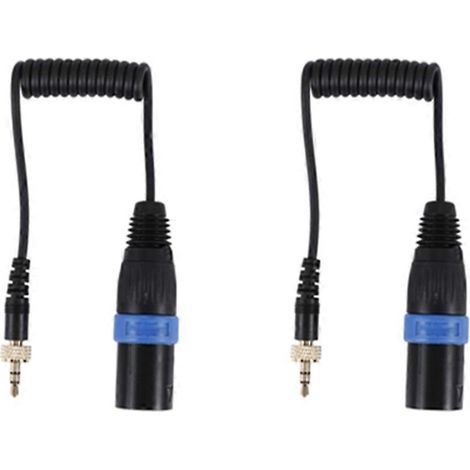 Packung mit 2 Saramonic TRS auf 3,5-mm-XLR-Stecker mit Verriegelung für Mikrofonausgang und drahtlose Empfänger (1/5)