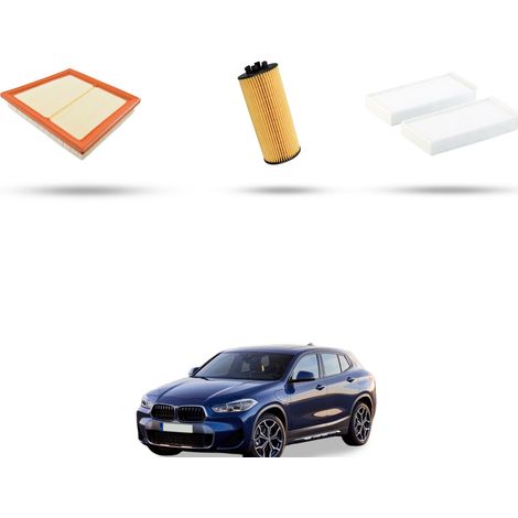Kit tagliando 3 filtri compatibile con Bmw x2 (F39) 20i 131kw dal 2020 (1/4)