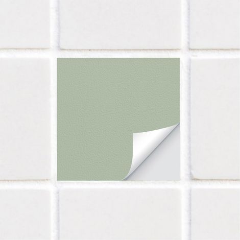 Lot de 25 autocollants pour carrelage de 20 cm, couleur sauge, autocollants, pour salle de bain, cuisine, pare-éclaboussures, en vinyle, pour carrelage mural (1/5)