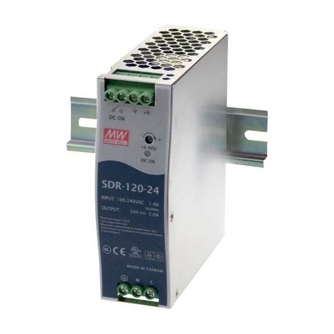Alimentation rail DIN Mean Well SDR-120-12 10 A 120 W 1 x A042161 (1/3)