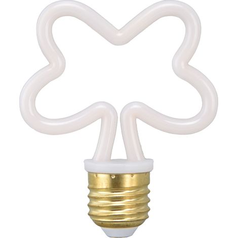 Ampoule LED linéaire E27 à filament souple incurvé, style lustre vintage, blanc chaud (1/4)