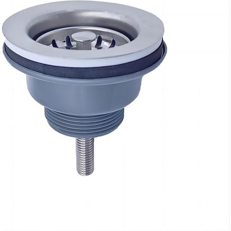 Bonde D'évier Sans Trop Plein Panier Inox ø 84 mm 1½", Acier Inoxydable + ABS, Bonde + Panier, Convient pour Évier en Granit, Évier en Marbre, Vis Longueur 70MM Pour Lavabos en céramique (1/5)