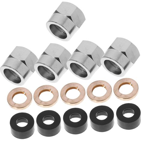 Kit de 5 pièces Mobestech pour tuyaux gaz : écrou évasé, raccord (1/5)