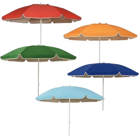 Parasol Duplex en Fibre, modèle air Vent, Aluminium, 200 FIB.Vert P. L, Vert (1/5)