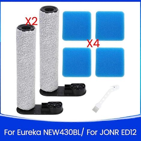 Pièces de rechange pour aspirateur NEW430BL / ED12 : brosse rotative principale, éponges et filtres (1/5)