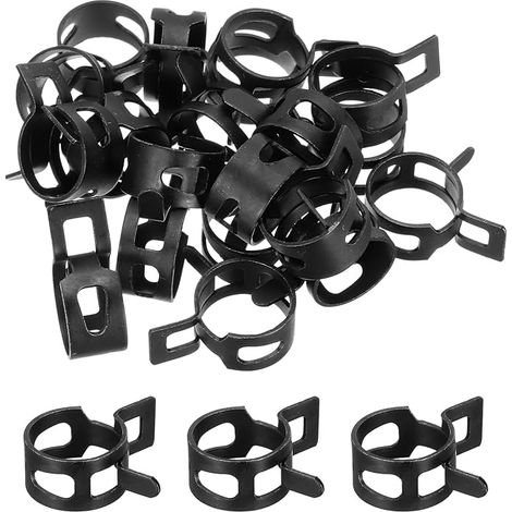 20 Pcs Pinces Pour Tuyau De Carburant 19mm Tuyau À Vide Noir (1/5)