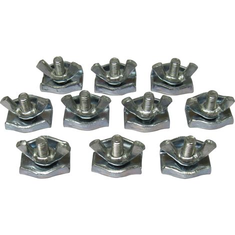 Electric Fence Wingnut Rope Connectors 3MM X10 (Single Poly Fencing Rope Wire Clamp)