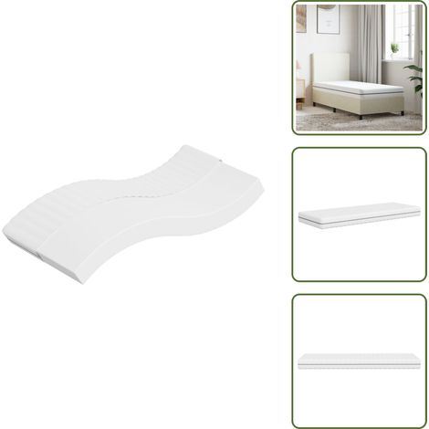 The Living Store Matelas en mousse moyennement doux 70x200 cm - Matelas Mousse - Matelas Confortable - Matelas Livraison Rapide - Matelas Petit Prix - Matelas Single