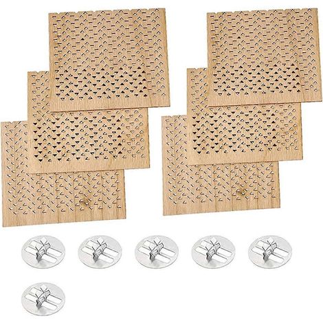6 Stück 2,75 x 2,36 Zoll große Holzdochte für DIY-Kerzen
