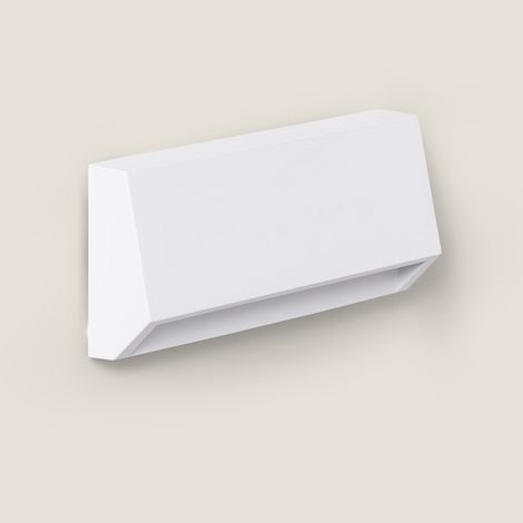 Baliza Exterior LED 3W Superficie Pared Rectangular Tunez 4000K S Blanco Blanco Neutro