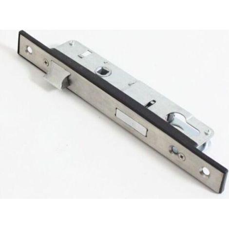 Serratura per cancello in acciaio inox – Frontalino sottile – Lato di apertura reversibile (DIN) – Per legno massello – Altezza della piastra di riscontro regolabile -Crezuo