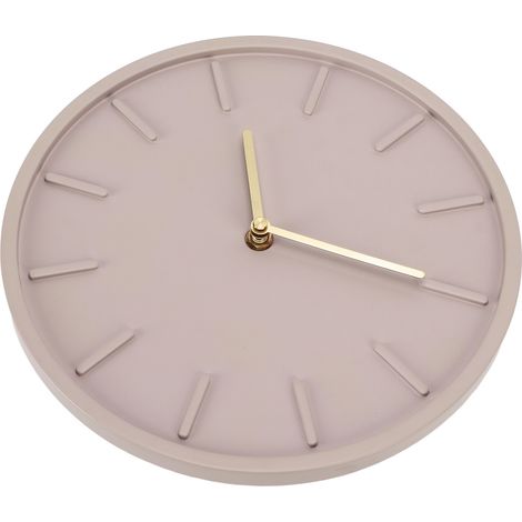 Horloge Murale Béton Style Nordique - Design Minimaliste avec Texture Unique et Échelle 3D pour Décor d'Intérieur (1/5)