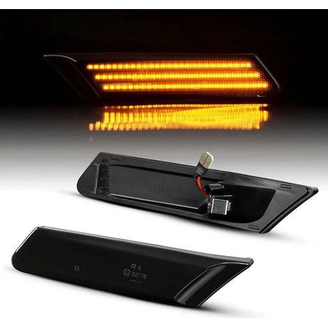KIT 2 INDICATORI DI DIREZIONE LATERALI A LED COMPATIBILE CON PORSCHE Boxster  Cayman  987  BJ 2005-2008  , VETRO FUME (1/5)