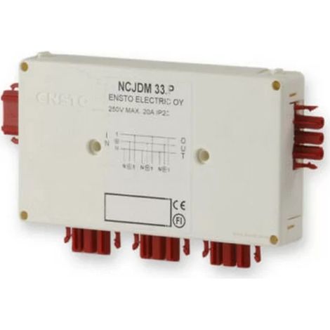 Ensto NCJDM 33.P - Single-phase through-hole junction box inlet/outlet