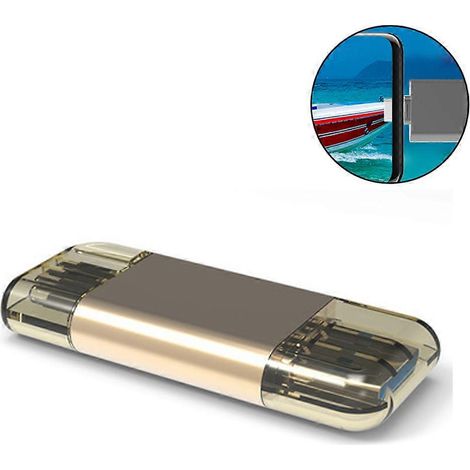 Lecteur de cartes SD USB Type C, lecteur de stockage double USB à transmission haute vitesse pour cartes SD, Micro SD et TF, adaptateur compact et facile à transporter pour ordinateurs. (1/4)