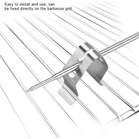 Support de fixation pour sonde barbecue, lot de 3 pinces inox à 3 trous, accessoire cuisine et grill (1/5)