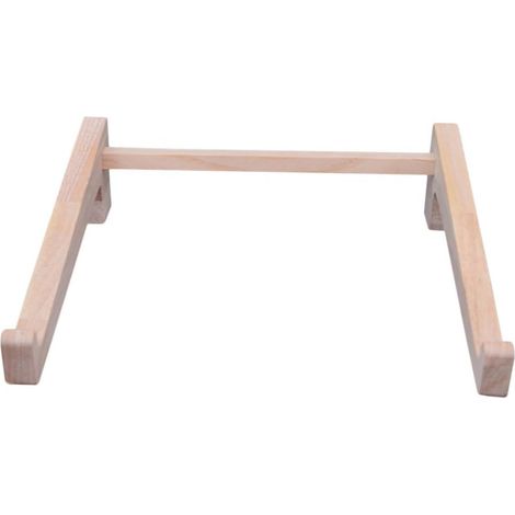 Support pour Ordinateur Portable Rehausseur Pratique en Bois de Caoutchouc en Bois Massif Portable et Polyvalent pour Bureau et Voyage (1/5)