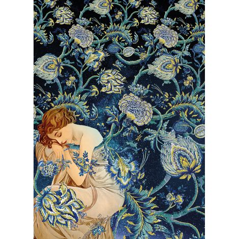 Papier peint panoramique classique Femme d'Or (1/4)