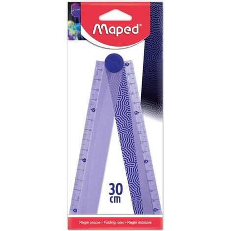 Règle pliable - MAPED - 15/30cm - Transparent - Plastique - Graduée (1/2)
