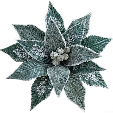 Lot de 2 sapins de Noël 26 cm vert en velours givré, décoration de table hivernale, ornements festifs pour bureau et arbres miniatures. (1/5)