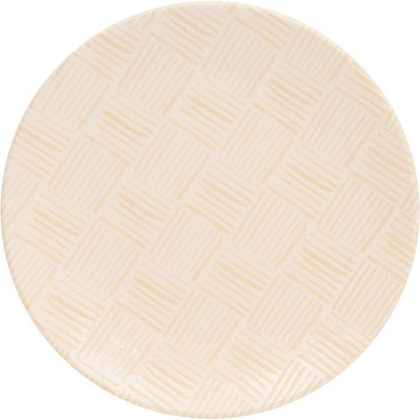 Plato de postre Laetitia D20cm crema - Atmosphera créateur d'intérieur (1/2)