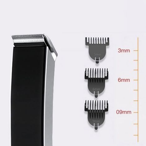 1 Tondeuse à barbe, 3W, Autonomie 45 min, Charge 8h, Peignes 3-9mm, Usage domicile (1/4)