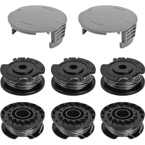 Fadenspule für Bosch EasyGrassCut Rasentrimmer, 6 Spulen und 2 Deckel (1/5)