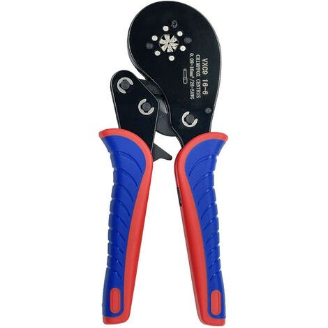 Pinza crimpatrice per terminali tubolari, crimpatrice a cricchetto per cavi da 0,08-16 mm² (28-5 AWG)